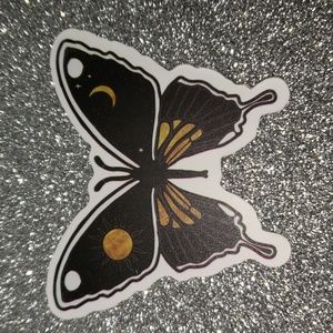 NATURE WATERPOOF Sticker Butterfly Celestial Sun Moon